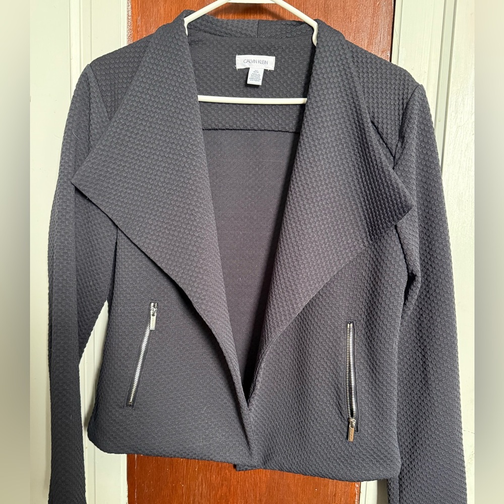 Calvin Klein Charcoal Textured Blazer
